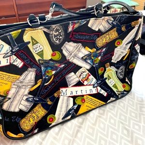 Vintage Beaded Martini Purse w/ faux bamboo handle